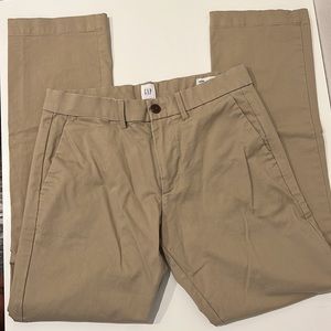 GAP Mens Straight Fit Khaki Chino Pants Tan 29x30 Casual Workwear